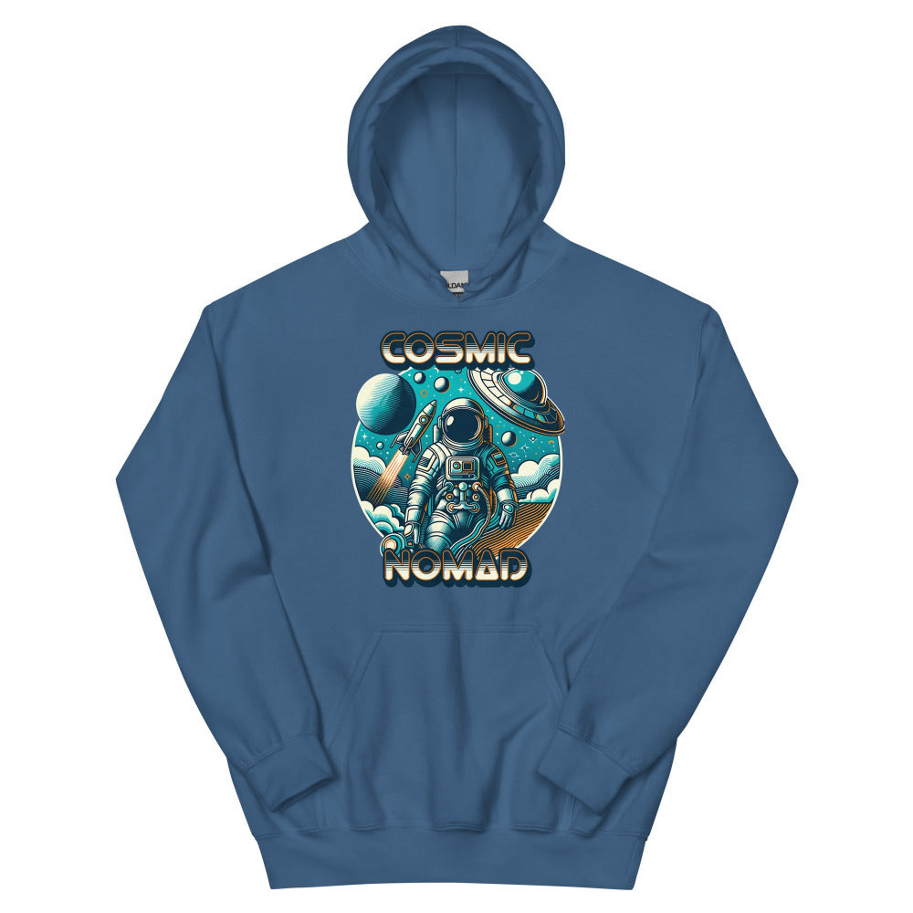 Cosmic Nomad Hoodie - Indigo Blue Color - https://ascensionemporium.net